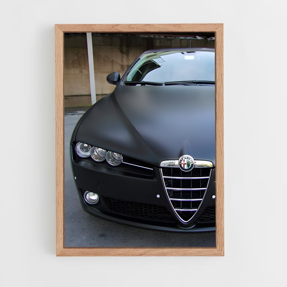 Poster Alfa Noir – affiche Alfa Romeo (vue 4)